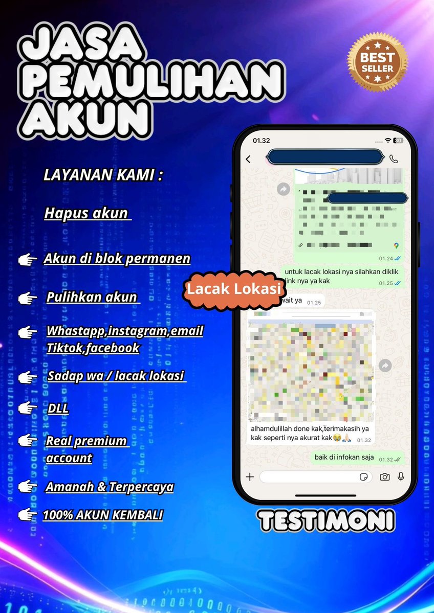 cucurel1a's tweet photo. Jasa Hack Akun &amp; Pemulihan Akun dan lacak lokasi nya ..~

⟡Jasa balikin akun/ u suspend &amp; suspend akun, Instagram dan Facebook, Tiktok, Linkedlin, Gmail, Line, all sosmed 

⟡Hapus akun Facebook, Instagram, Line, Twitter, YouTube, &amp; lain nya

•WA di bio profil mimin..~’✨🦋 https://t.co/yVDKu4gJsJ
