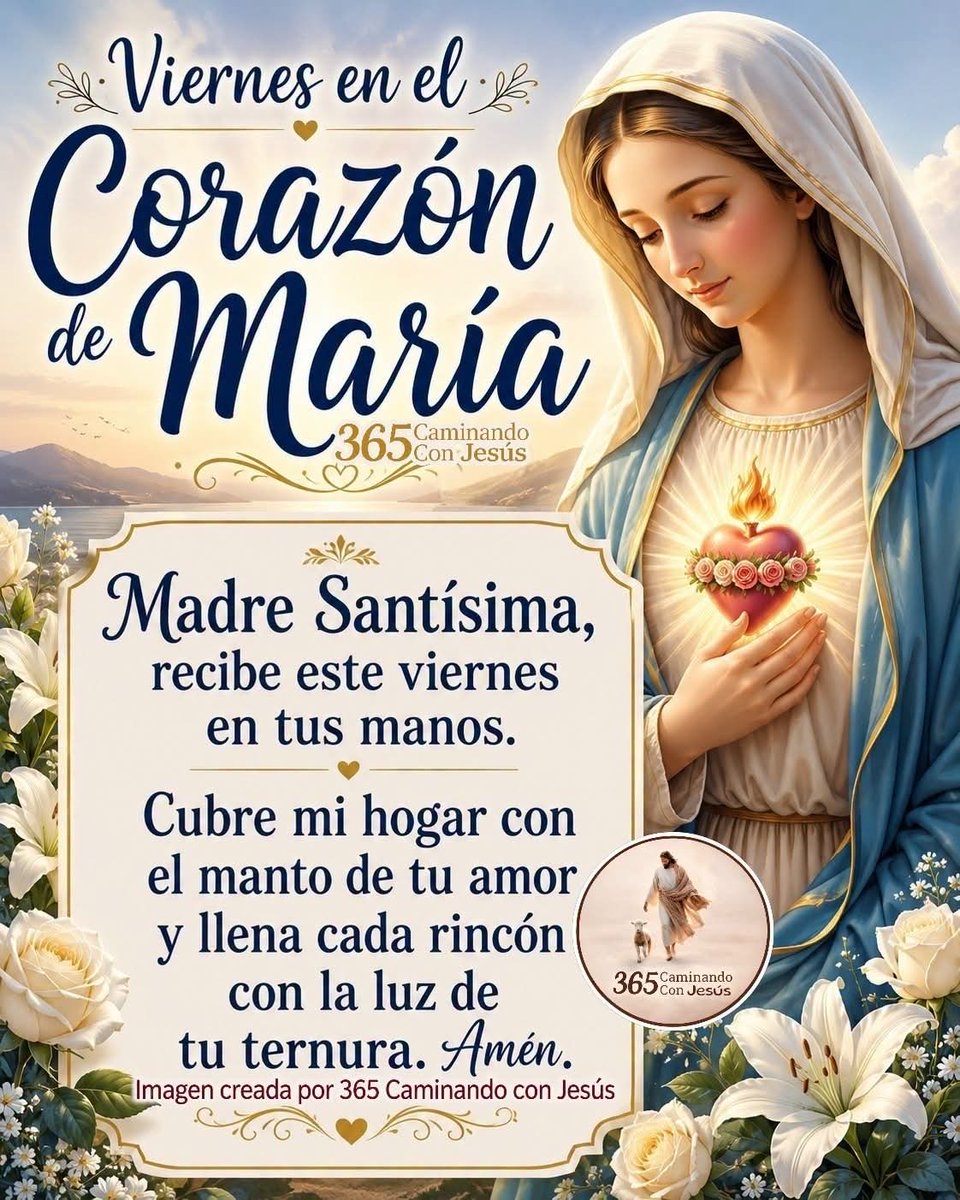 jalisco52's tweet photo. Buenos días 

Que este viernes encuentres refugio en el amor de María. Que su manto cubra tu hogar, llene tu corazón de paz y te recuerde que nunca caminas solo. https://t.co/43hdmtlstG