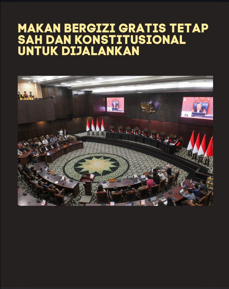 ceukikin's tweet photo. Konstitusi memberi arah, tata kelola menentukan hasil. Dengan semangat BGN Bersih Bersih, program MBG diharapkan semakin transparan, tepat sasaran, dan memberi manfaat nyata bagi penerima #MBGTetapKonstitusional https://t.co/ISQppV06Fn
