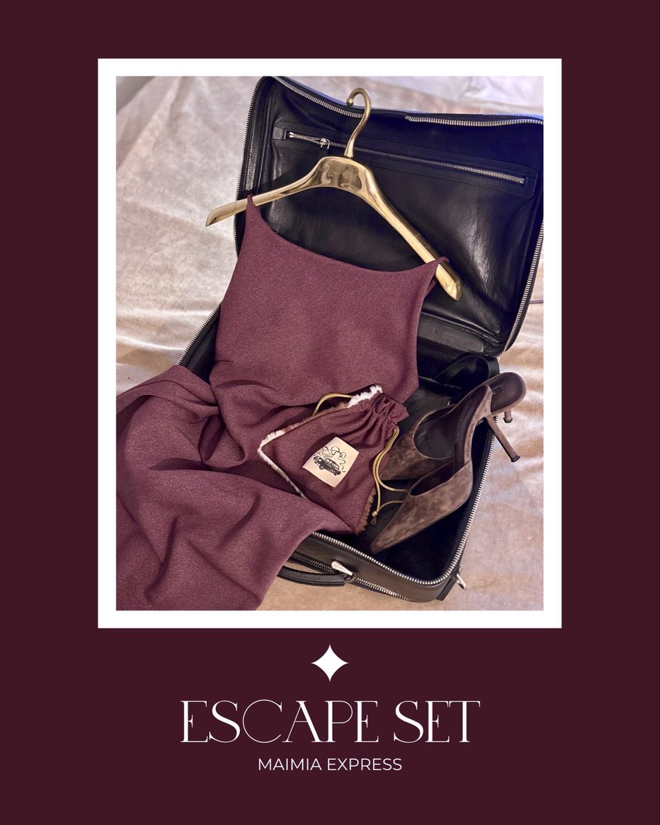 MaimiaLingerie's tweet photo. ♦︎♢ 𝐄𝐒𝐂𝐀𝐏𝐄 𝐒𝐄𝐓 ♢♦︎

今夜21:00より、
思い立って出かける逃避行のための、
[ エスケープセット ] が登場！

同じ生地でおつくりした
ドレスとポーチがセットになって、
通常より割引価格に✔︎

全7色今夜20:30からの
Instagram Liveでチェック！ https://t.co/MyAIpG0ATo