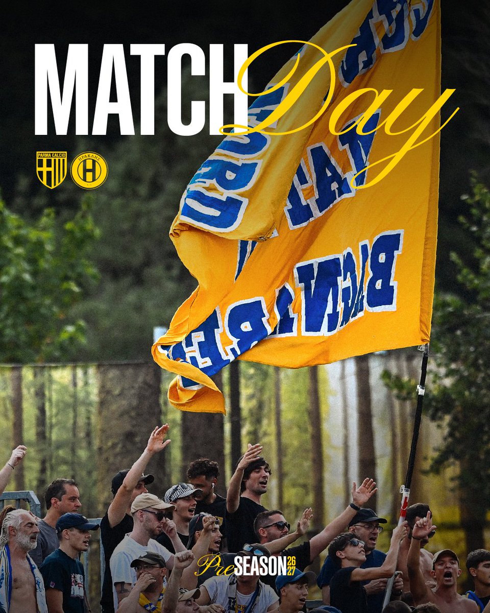 1913parmacalcio's tweet photo. 𝐓𝐨𝐫𝐧𝐢𝐚𝐦𝐨 𝐢𝐧 𝐂𝐚𝐦𝐩𝐨!

Alle 17 a Pinzolo affrontiamo i greci dell'Iraklis in amichevole 💛💙

La gara sarà visibile live sul nostro canaleYouTube ➡️ https://t.co/bulhmAQLeD

#ForzaParma https://t.co/IRETd4NdLi
