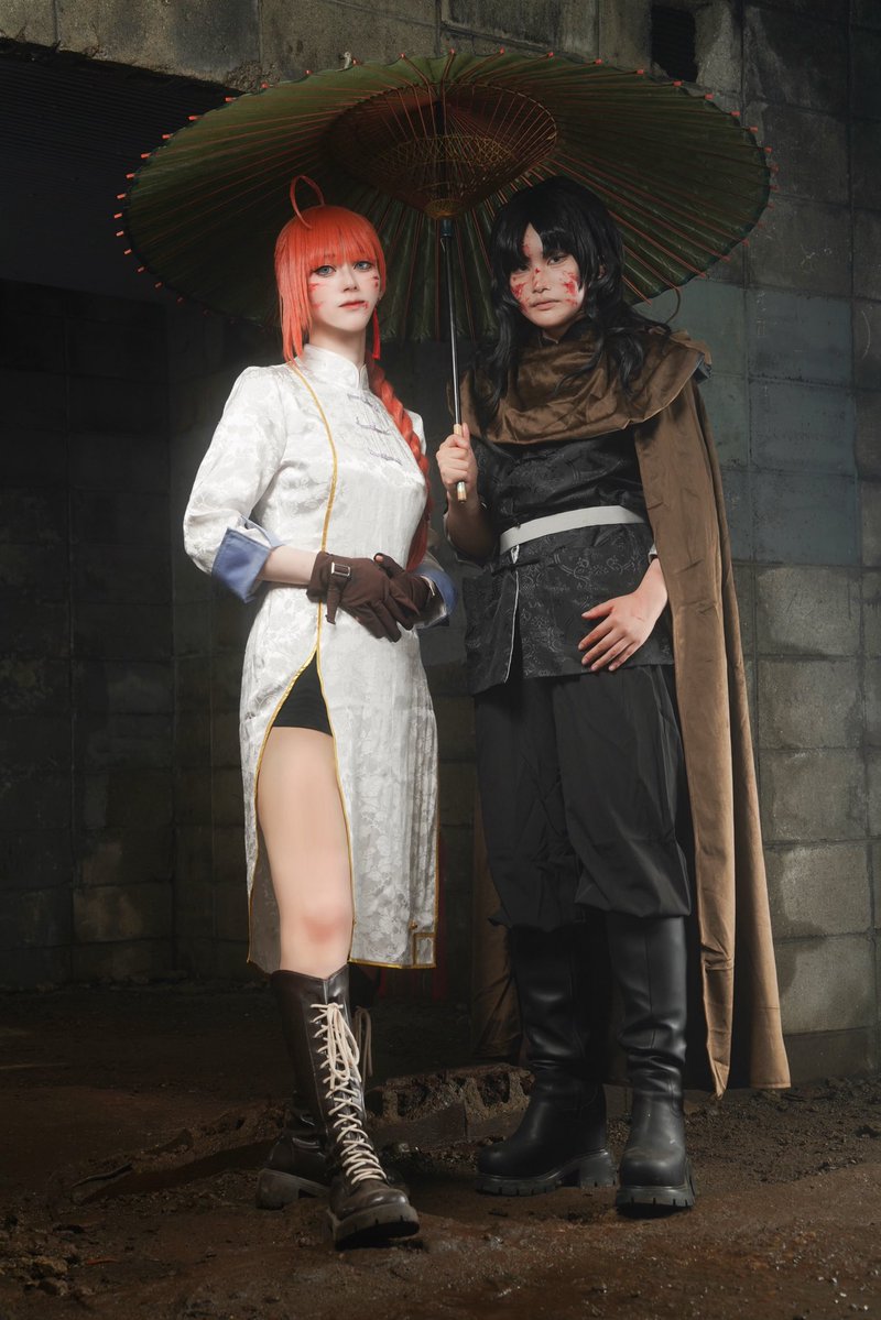 seta_ao's tweet photo. 【Cosplay / 銀魂 /⚠️血糊注意⚠️】

    ー     血は争えない    ー

江華▶︎瀬田
神晃▶︎@mita_0_1 さん
📸▶︎@medic248 さん

#出血大サービス台風と共に0627 https://t.co/2llH0cLJ7L