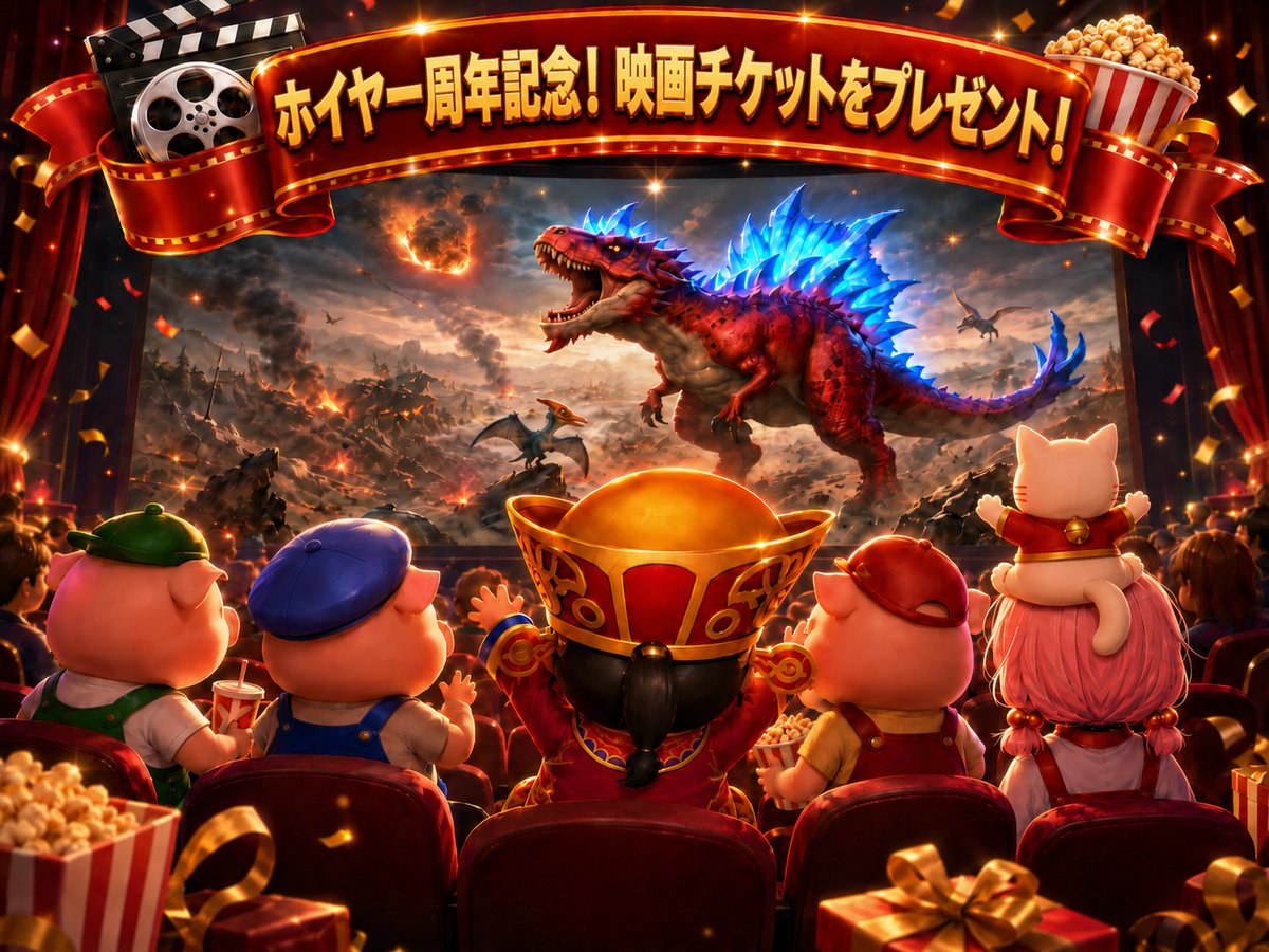 GHY_slots_JP's tweet photo. 【映画チケット】が当たる！？
ホイヤー周年記念で特別開催！

開催期間：8/1 ～ 8/28

抽選で2,000円分の映画ギフト券をGETするチャンス

必見の激アツ企画
参加方法はスレッドをチェック！

今すぐリポストして、友だちにもシェアしよう https://t.co/5taUrwqr1W