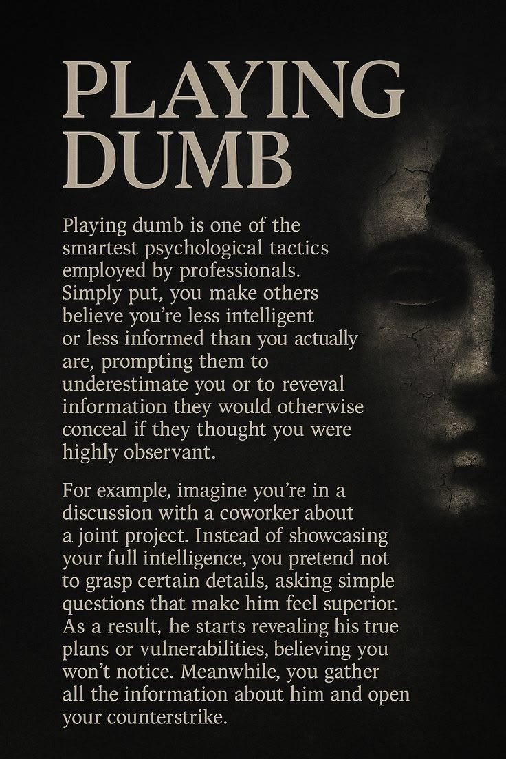 GloryOfMind's tweet photo. On playing dumb 📌 https://t.co/4xgvWXNgBG