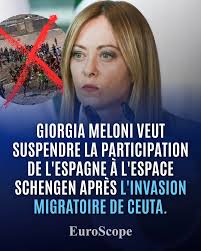 YvesDON's tweet photo. "La 1ère ministre🇮🇹#GiorgiaMeloni "images impressionnantes" de #Ceuta A confirmé que l'#Italie "est prête à intervenir" sans exclure la suspension du #traité #Shegen #Article25 Nécessité fait Loi dans #Désordres de l'#Ordre"🇪🇺🤡
Ghjustizia-Liberta 1974-75? https://t.co/CpQBZGvRLs https://t.co/QZnqMZbytR