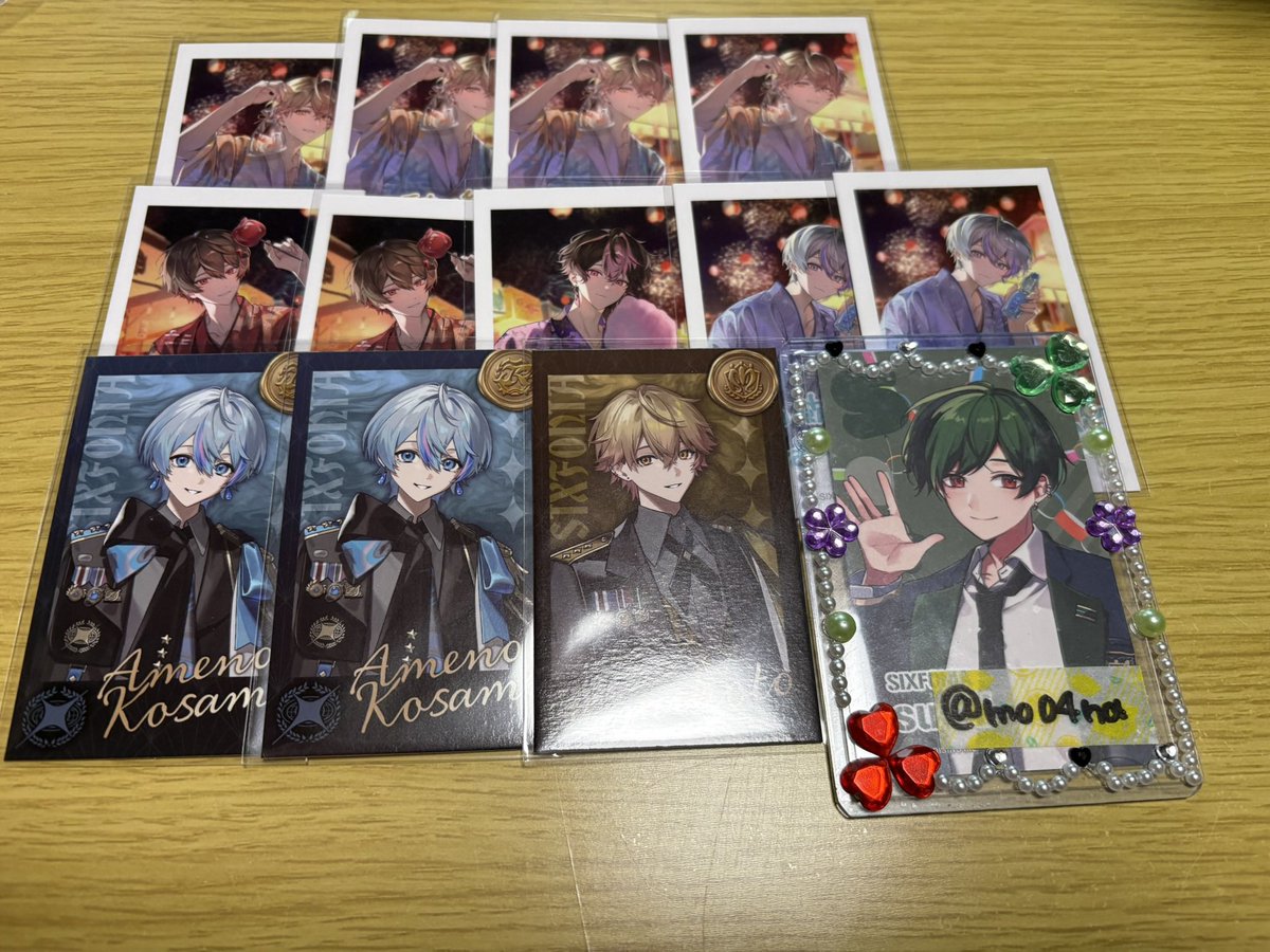 mo04na's tweet photo. 【交換】シクフォニランダムチェキ アニメイト特典

譲】🩵・❤️・💛・🩷

求】3枚目

コンプ目的の為求印は各１のみ
最優先含む方、まとめての方優先

アニメイト特典は💚・💜との交換のみ
💚さん最優先

郵送交換のみ
検索からでもお気軽にお声がけ下さい。

 #シクフォニグッズ交換 https://t.co/dVFC4o9VNb