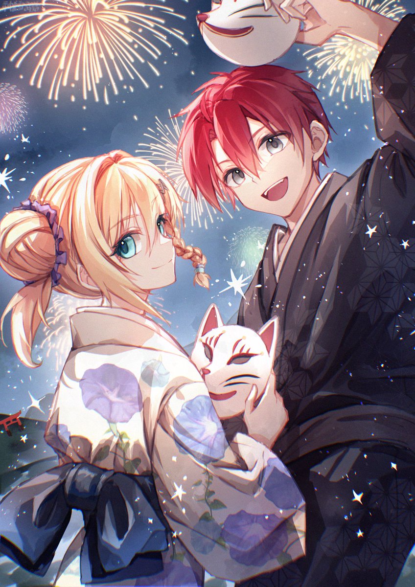 willfinyu's tweet photo. アドルハピバ！アドカジャで現パロ京都修学旅行⛩️
＃アドル・クリスティン生誕祭2026 https://t.co/dSfk7uCJxg