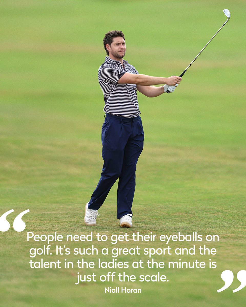RandA's tweet photo. Encouraging more people into the sport🏌️‍♀️

Global Golf Development Ambassador Niall Horan wants more women to fall in love with golf ⛳️ https://t.co/Lmj0xRtug2