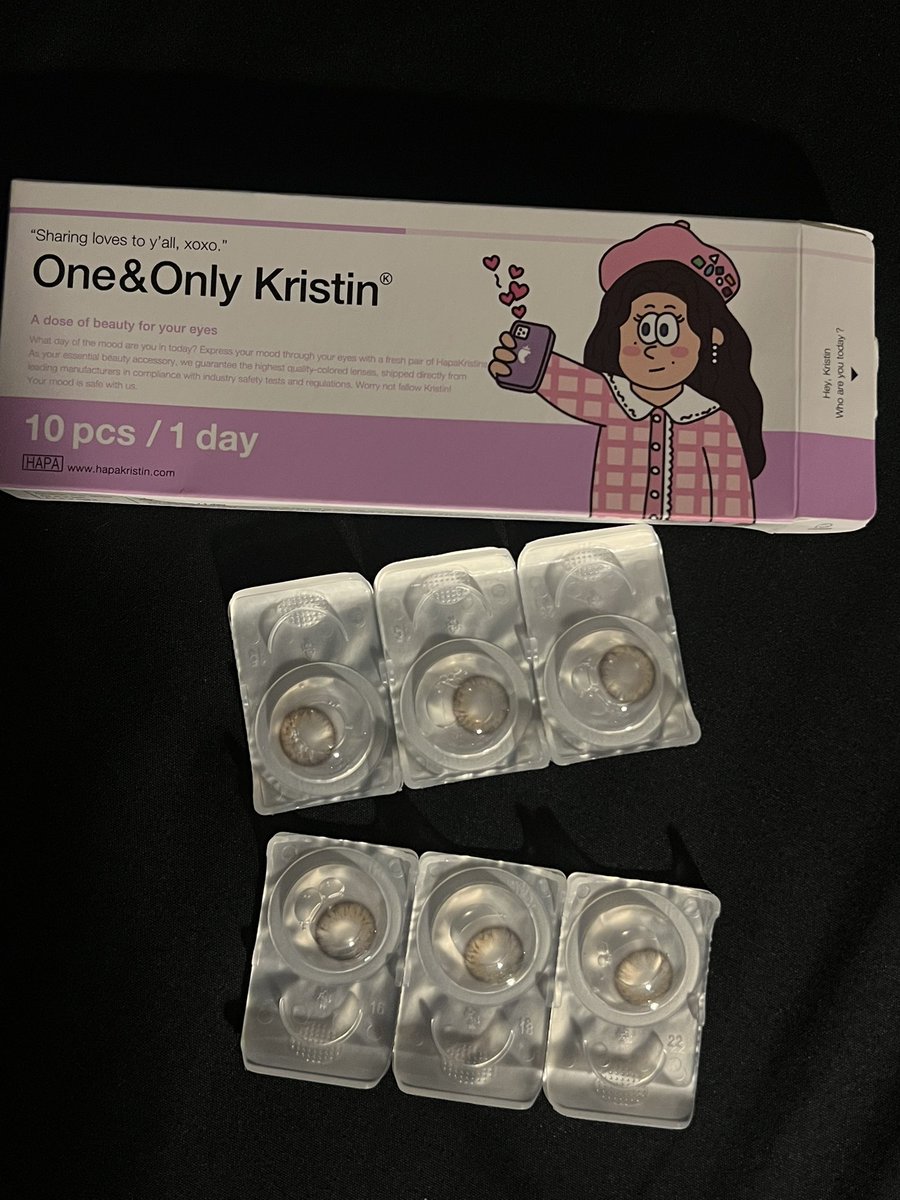 methscide's tweet photo. แบ่งขาย คอนแทคเลนส์ hapakristin 1 day รุ่น one&amp;only Kristin สี brown ค่าสายตา 0.00 
🪽มี 3 คู่ คู่ละ 120บาท รวมส่ง
🧉รับ 3 คู่ 320 บาท รวมส่งค่า 

#ส่งต่อคสอ #ส่งต่อสกินแคร์ #ส่งต่อคสอมือ2 #ส่งต่อเครื่องสําอางค์ #คสอเกาหลี #คอนแทคแลนส์ #Hapakristin https://t.co/sFgHRYnAk5