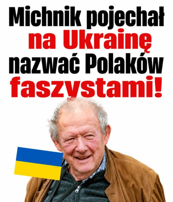 PUsiadek's tweet photo. ⁨Michnik pojechał na Ukrainę nazwać Polaków faszystami❗

Adam Michnik wystąpił na festiwalu SchulzFest w Drohobyczu. To dziś ukraińskie miasto, przed wojną polskie. Rozmawiał tam z ukraińskim pisarzem Serhijem Żadanem.

Powiedział, że w wypowiedziach polskiej prawicy i prezydenta Karola Nawrockiego słyszy emocje faszyzmu. Zakończył wystąpienie zdaniem: "Uważajmy, Hitler także na początku był w mniejszości".

Kontekst? Nasze podejście do UPA i gloryfikacji nazistowskich kolaborantów. UPA. Ta sama UPA, która wymordowała naszych dziadków na Wołyniu. Absurd!

Czy państwo, które gloryfikuje UPA, ma dostawać od nas wszystko i bez żadnych warunków?

Michnik pojechał za granicę, żeby powiedzieć Ukraińcom, że Polacy upominający się o Wołyń to faszyści. Obrzydliwy człowiek.⁩