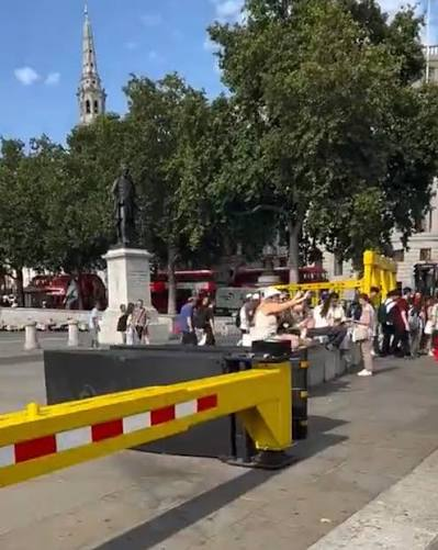 LeftwaffenWatch's tweet photo. If one of the most historic parts of your capital city now looks like this due to an ideology you have imported and allowed to flourish, then your society is fundamentally broken. https://t.co/EIc1fV4DQy