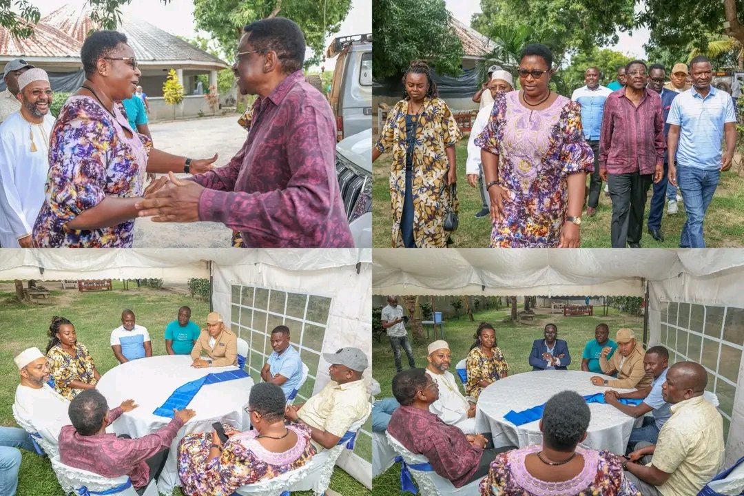 omwambaKE's tweet photo. Governor James Orengo welcomes former CS Aisha Jumwa to the Linda Mwananchi movement https://t.co/4UYmpqPKez