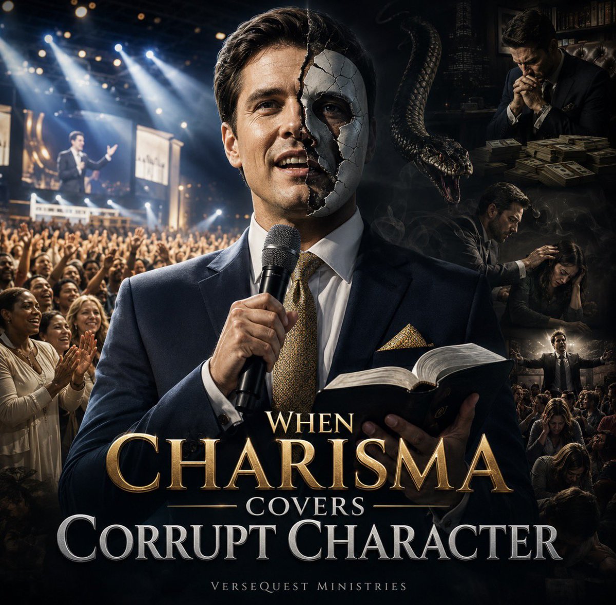 TNTJohn1717's tweet photo. When Charisma Covers Corrupt Character

Key Passage: 2 Corinthians 7:2

“Receive us; we have wronged no man, we have corrupted no man, we have defrauded no man.”
2 Corinthians 7:2

Introduction

Charisma can fill a building while character empties a ministry of everything holy. A man may possess a voice that rolls through an auditorium like thunder, a personality that makes strangers feel like lifelong friends, and enough natural magnetism to convince a crowd that every thought passing through his head deserves immediate publication. He may remember names, tell stories, move emotions, raise money, gather followers, and produce growth charts capable of making a business consultant speak in tongues. None of that proves the man is clean. Talent is a gift; character is a government. Talent shows what a man can do before people, while character reveals what rules him when people are gone. Samson could tear a lion apart and still could not control his appetite. Saul stood head and shoulders above Israel and remained spiritually smaller than the shepherd boy he envied. Absalom stole the hearts of the men of Israel while rebellion fermented beneath his handsome appearance. The Bible has never confused impressive ability with divine approval. Religious crowds do that because crowds are easily impressed by the wrapping paper and rarely ask what is rotting inside the package.

Paul offered the Corinthians a better test. He did not say, “Receive us because our meetings are large, our personalities are powerful, our gifts are unusual, and our enemies are jealous.” He said, “We have wronged no man, we have corrupted no man, we have defrauded no man.” Paul placed conduct, influence, and financial integrity upon the examination table. Did his ministry leave injured people behind? No. Did it morally or doctrinally corrupt the saints? No. Did it use religion to reach into their pockets? No. That threefold testimony is worth more than a thousand promotional videos. A preacher may possess gifted speech and still wrong people. He may preach orthodox words and privately corrupt vulnerable souls. He may build a respected institution while quietly defrauding those who trust him. The larger the platform becomes, the easier it is for admirers to treat honest questions like attacks against God. Before long, accountability is called rebellion, transparency is called distrust, and the leader’s preferences are preached with the authority of the Ten Commandments. Charisma becomes dangerous when people begin mistaking the glow around the messenger for the glory belonging to the message.

This essay is not an attack upon gifted men, growing churches, forceful preaching, or visible success. God gives abilities, opens doors, gathers people, and blesses faithful labour. Paul himself spoke boldly, reasoned powerfully, planted churches, trained workers, and influenced generations. The problem is not charisma; the problem is charisma used as camouflage. A strong gift in a clean vessel can serve Christ mightily. A strong gift in a corrupt vessel merely enables corruption to travel farther. The question is not whether a minister is compelling, popular, confident, successful, educated, entertaining, or widely admired. The question is whether he can stand beneath the light of Scripture and say with Paul, “We have wronged no man, we have corrupted no man, we have defrauded no man.” God never gave talent as a substitute for holiness, and no amount of applause can turn hidden uncleanness into an anointing.

Chapter One

Charisma Attracts What Character Must Carry

Charisma attracts attention, but character determines what happens after attention arrives. A gifted communicator may bring people through the door, but only truth, integrity, and spiritual maturity can serve them without exploiting them. Natural magnetism can create emotional connection before any real trust has been earned. People feel as though they know the leader because he speaks warmly, tells