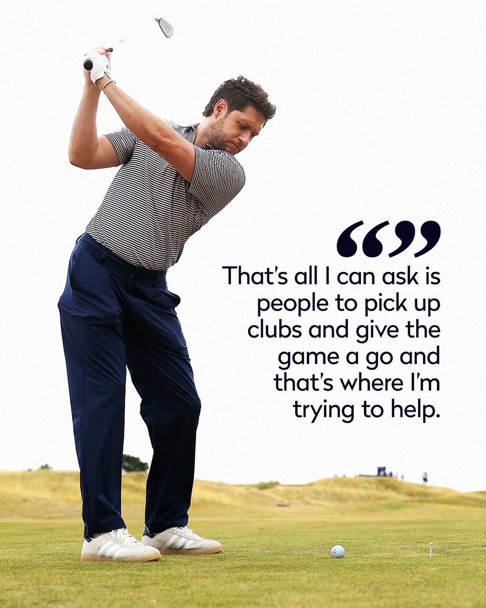 RandA's tweet photo. Encouraging more people into the sport🏌️‍♀️

Global Golf Development Ambassador Niall Horan wants more women to fall in love with golf ⛳️ https://t.co/Lmj0xRtug2