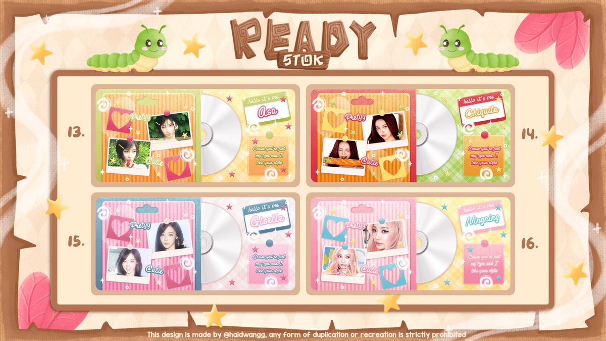 Haidwangg's tweet photo. Help repost? Thankyou 🍀

Idang kembali dengan membawa ready stock music box durasi 30 detik yang bisa di jemput sekarang juga 💥

🐛 Price : 20.000
🐛 retext : free
🐛 recolor : + 2k
🐛 change pict : + 1k

꒰ Saatnya #bealanja ꒱ https://t.co/NPjwalrYfr
