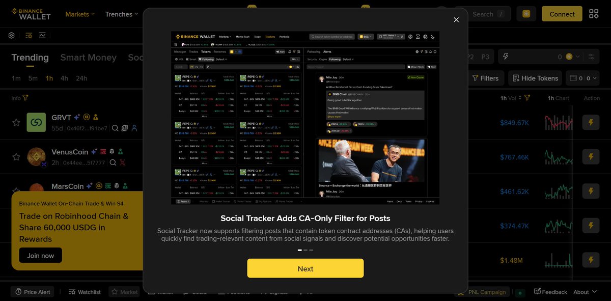 TrillyDeveloper's tweet photo. When you go on this binance website

https://t.co/Gc3fEaFrBE

it shows a bunch of pepe coins

we never ran a pepe on bnb https://t.co/00yfqOcAOU