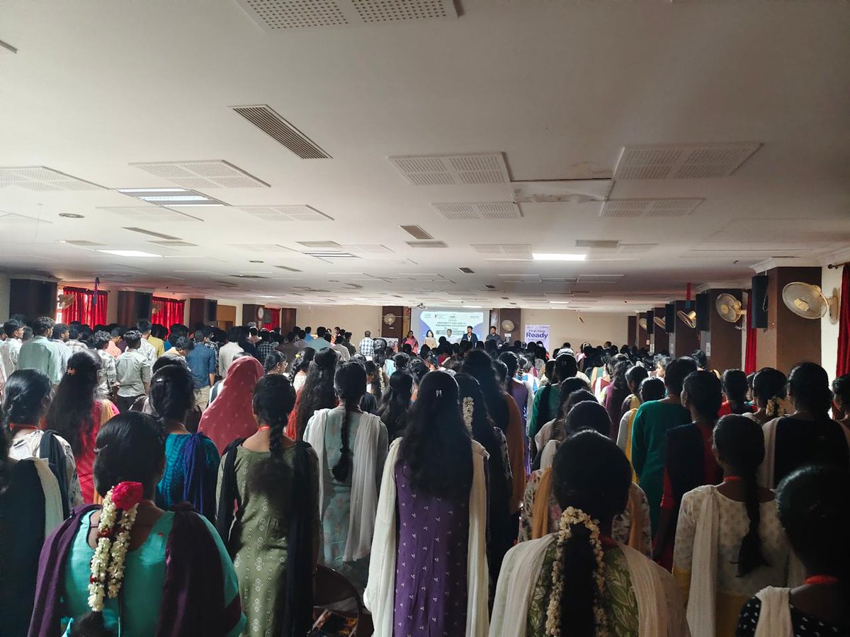 UCEV4's tweet photo. IBM CERTIFICATION CAMP ORGANISED BY NASSCOM FOUNDATION of UCEV  on  22.07.2026. Welcome addr-Dr.A.Saraswathi, AP/ECE, Presidential addr- Dr.R.Senthil Dean,UCEV &amp; Chief Guest addr- Ms. Priyanka,Senior Mngr - Nasscom foundation, Mr.Hari Nandakumar AssistantMngr, Nasscom foundation. https://t.co/G7gZPdepG3