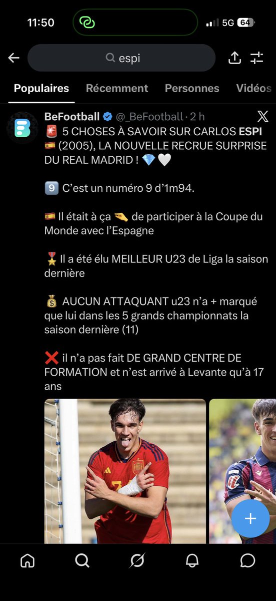 alexseille_'s tweet photo. Franchement le mouve du Real et pas déconnant et si c’est vraiment 70 millions pour Gonzalo c’est une affaire incroyable car Espi a plus prouver en étant plus jeunes au final même si y’a pas le même tps de jeux et même si Gonzalo c’est 40/50m c’est une bonne affaires https://t.co/bduIv0NKYQ