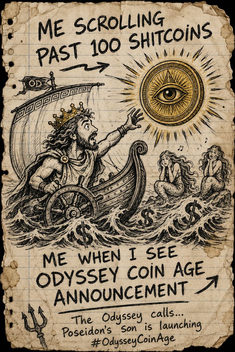 TrendRaidX's tweet photo. Scrolling past 100 mid coins like it’s nothing…
until Odyssey Coin Age shows up.
No more skipping. This one hits different.
@odysseycoinage @Nexiiweb
#OdysseyCoinAge https://t.co/WSAjtrxueN