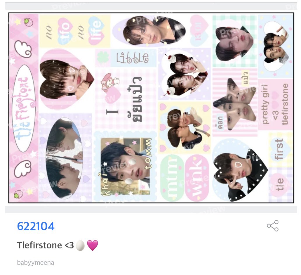 babyymeena's tweet photo. ˚.⋆ sticker : gomgom &amp; paew ໒꒱ྀི₊˚♡🥚💘

୨ৎ code igloo polapolar , moshi moshi ⋆˚꩜｡
🪽🍓 : 622104 

* personal use only na kubb! *

ปริ้นแล้วแวะมาอวดกันได้น้าคับบ 🤲🏻🤍💭

꒰ა #TleFirstone #เติ้ลเฟิร์สวัน ໒꒱ ྀི https://t.co/Jb3esLYfLp