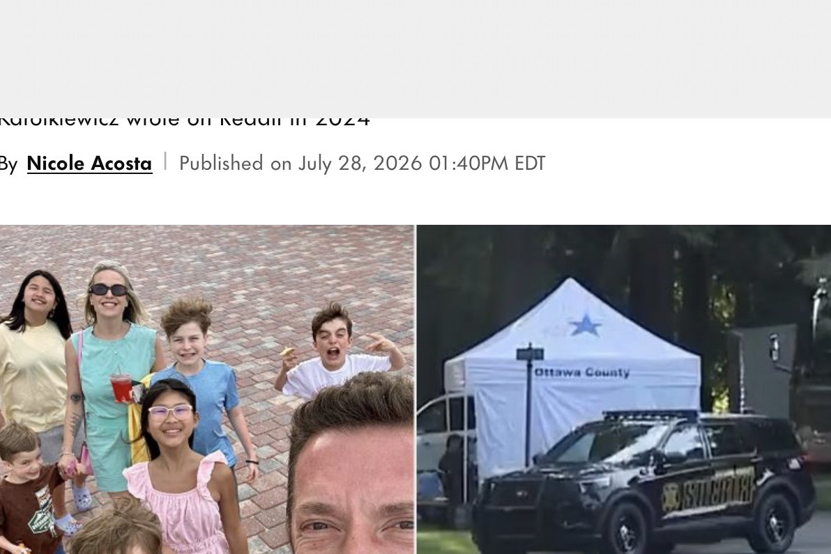 tribunephl's tweet photo. MICHIGAN FAMILY TRAGEDY

A #Michigan teacher who was k*lled alongside her six children had previously written on #Reddit that her husband had an affair years before the tragedy. Authorities said Kristopher Karolkiewicz, 47, fatally sh*t his wife, Amanda "Mandy" Karolkiewicz, 39, and their six children on 24 July before setting their home on f*re. Investigators continue to determine what led to the k*llings, which authorities described as an "unspeakable tragedy." 

#dailytribune