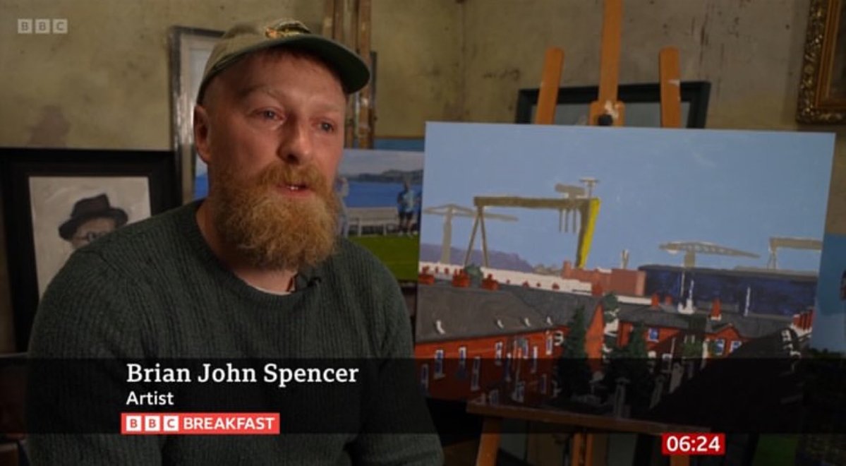 lil_doza's tweet photo. ⚠️ BELFAST CREEP ALERT.

Meet Brian John Spencer.

An artist who secretly takes photographs of Muslim women and their children in Belfast without their knowledge and posts them online.

This is clearly harassment, he posted their photos with the intent to mock, stalk, harass and humiliate them. 

He can be legally done for these tweets if the victims press charges. 

Women of Belfast beware of Brian.