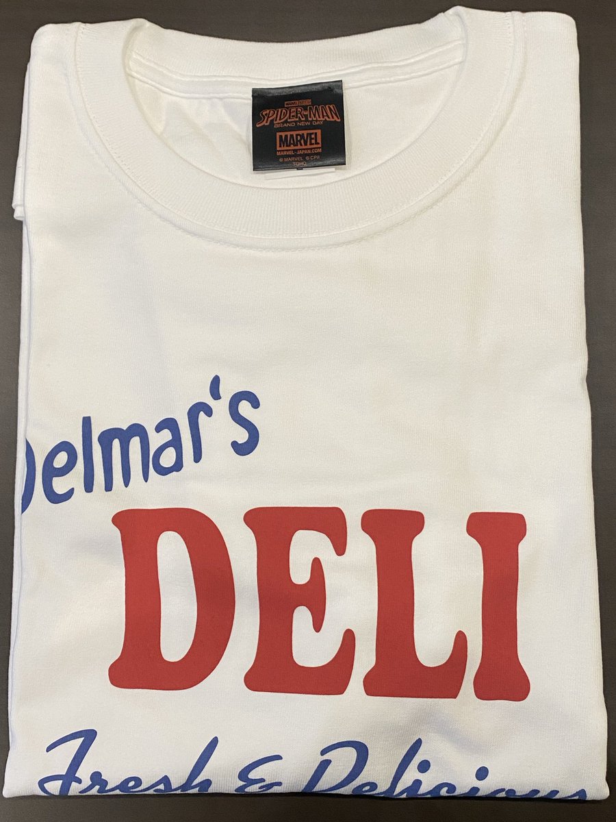 masa_spidy's tweet photo. スパイダーマンは明日観に行きますが、我慢できずデルマーのTシャツはどうしても欲しくて買いにいきました！ラスイチだった！ラッキー✌️これ着て見に行こう！！ https://t.co/Jwe1UkySsp