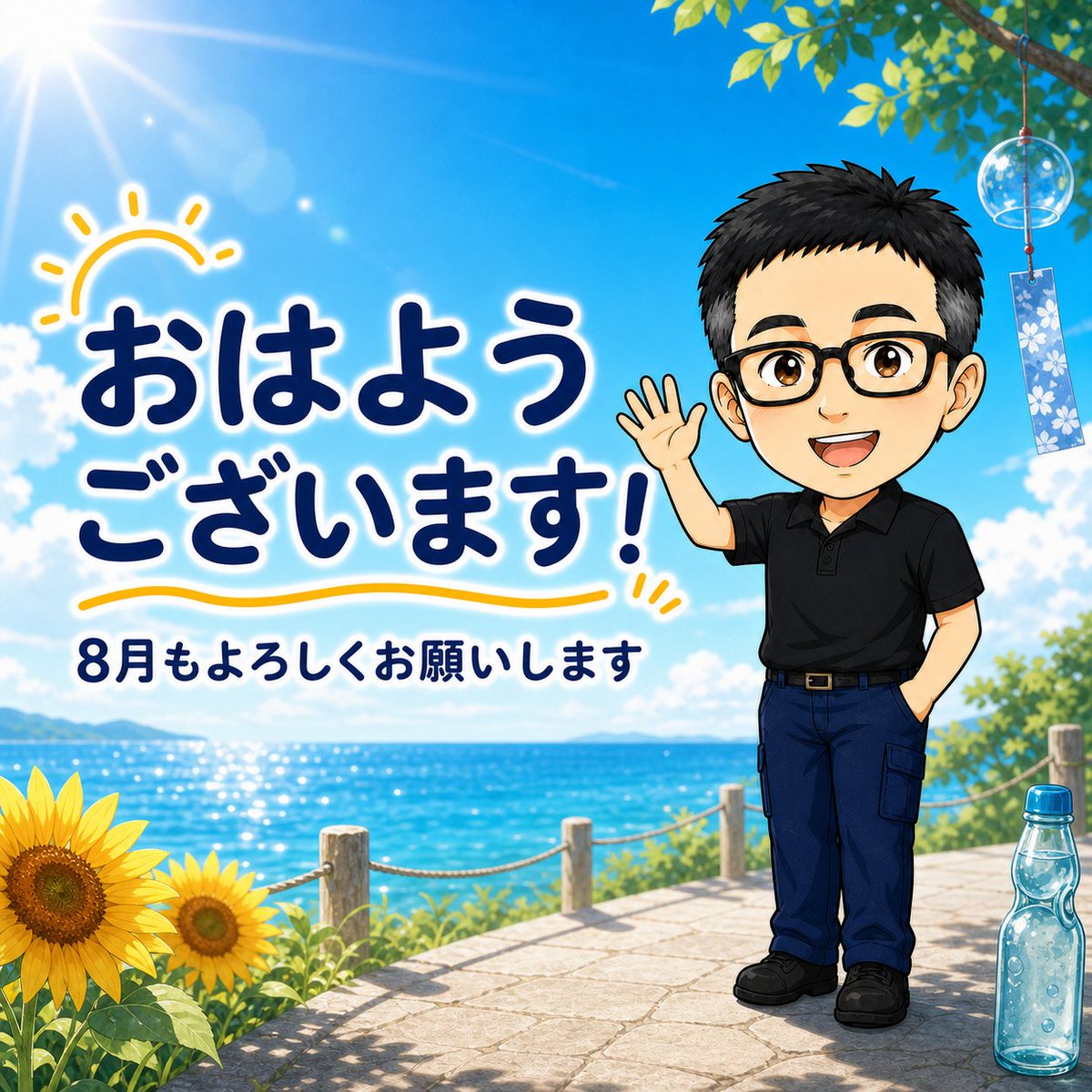 honomomo110's tweet photo. おはようございます☀️

8月1日、土曜日。
新しい月が始まりました。

7月にできたことを力にして、
今月はXの仕組みや伝え方も
少しずつ学んでいきます。

2026年8月1日（土）
今日もXに出勤しました😊

8月もよろしくお願いします！ https://t.co/Ponqginxrf