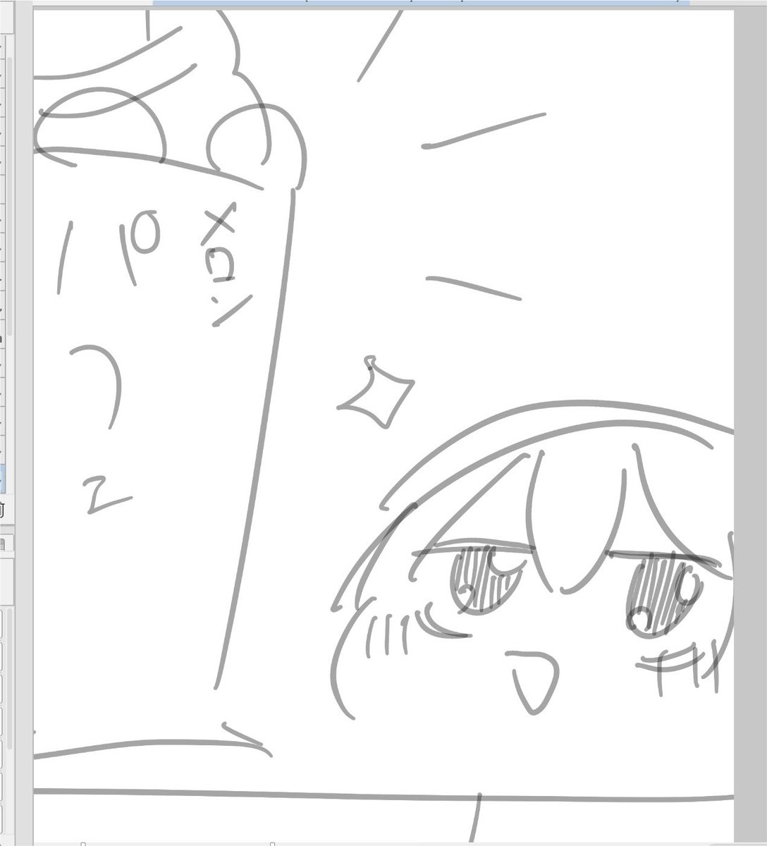 pkvafp's tweet photo. これは舐め散らしたネームとおめめきらきら🪶くんのラフ https://t.co/BnTHzskqeE