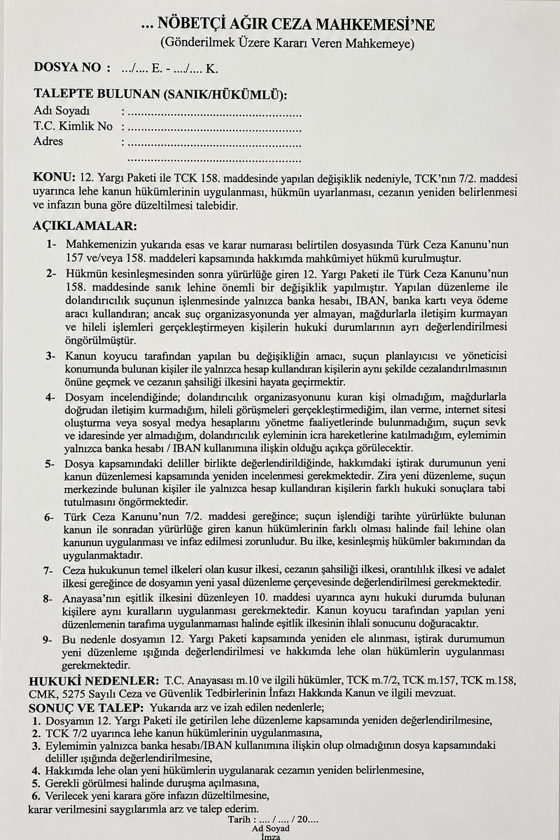 Mhalukcavusoglu's tweet photo. Dilekçenin yetersiz olduğunu söyleyenler sizlere benim avukatım daha iyi detaylı dikekce yazar diyerek
Para koparabilir. Hakimler detay okumuyor diye ilk dilekçede belirtmedim. Ancak talep üzerine detaylı dilekçeyide ücretsiz paylaşıyorum. https://t.co/tW4D2FZpmD
