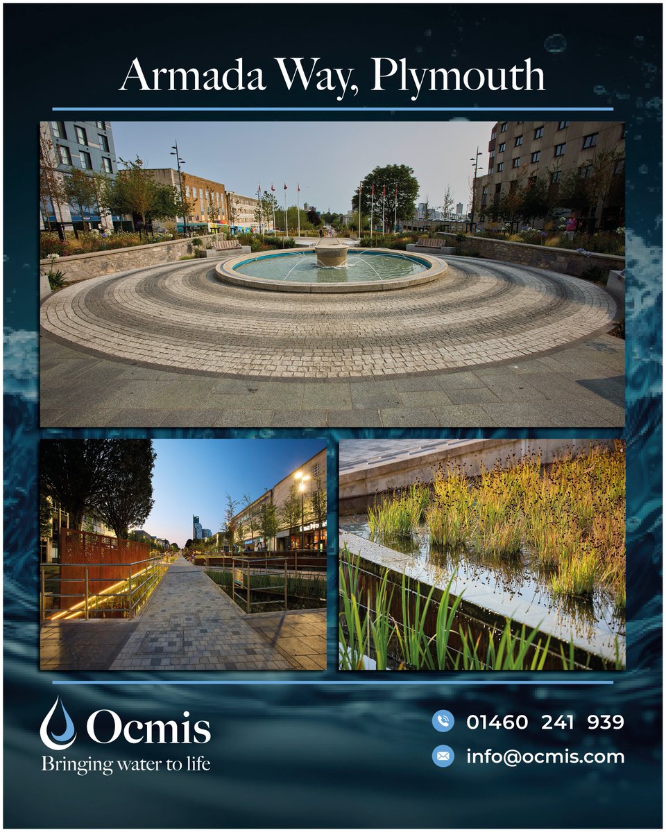 OcmisLtd's tweet photo. We're delighted to share our promotional video and a selection of images showcasing the incredible transformation of Armada Way, Plymouth.  Take a look at the fantastic scheme we are proud to have helped bring to life!🌿
https://t.co/aCULqkdODX

#ArmadaWayPlymouth #Ocmis https://t.co/L9eUaMf5Dx