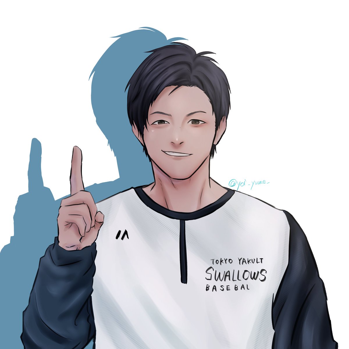 yoi_yume_'s tweet photo. 岩田幸宏選手！！本日の7月31日
ハッピーバースデー🎉🎂🎁
29歳も俊足で駆け抜けて欲しいです✨

#ヤクルト
#イラスト
#swallows https://t.co/zjCM7L7Wcg