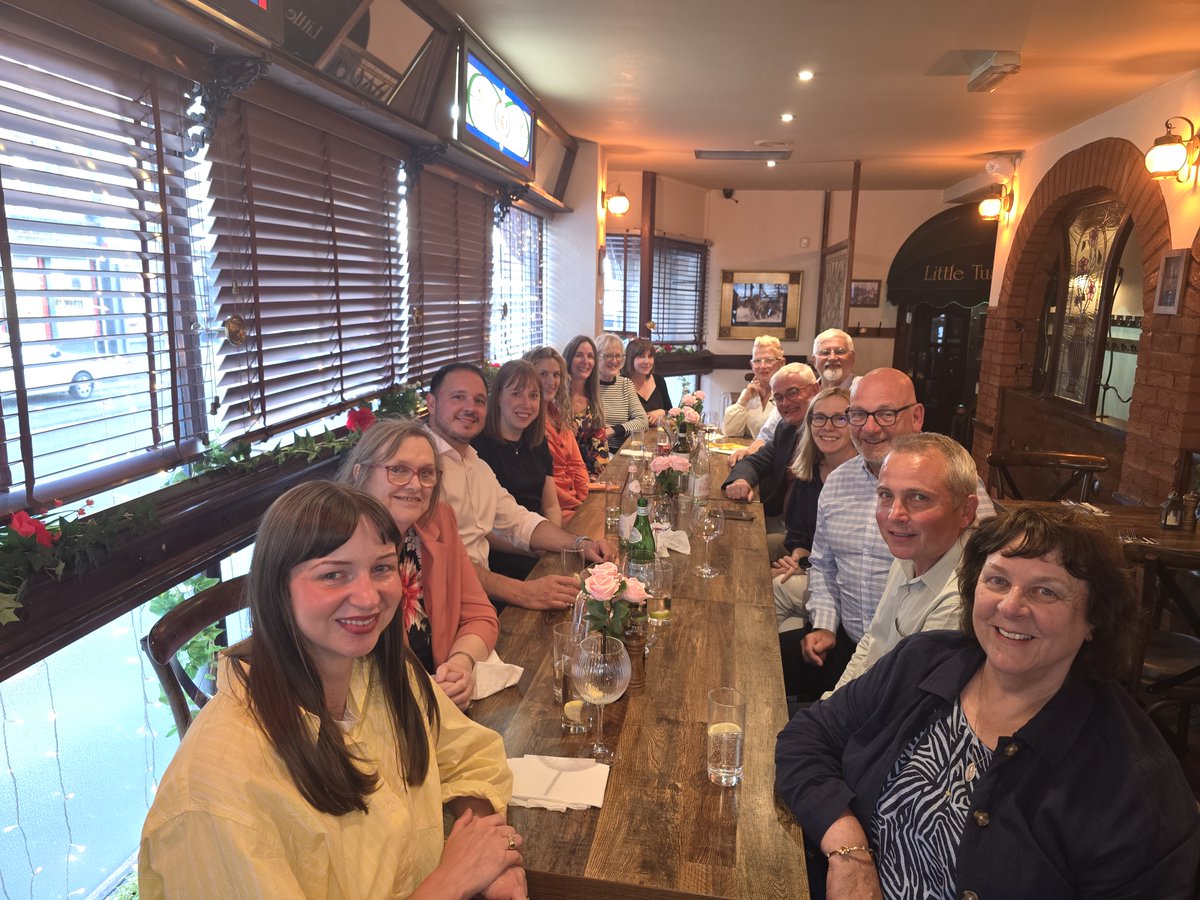 RightThereOrg's tweet photo. After four years as Chair of our Board of Trustees, Bob Cowie is stepping down from his role. In his farewell blog, Bob reflects on his time with Right There, the people who have inspired him, and the organisation’s journey over recent years.

Following his final Board meeting last night, Trustees and members of the Leadership Team came together for a farewell meal to thank Bob for his dedication, leadership and support over the past four years.

Thank you, Bob, for everything you've contributed to Right There. We wish you all the very best and look forward to having you as one of our biggest champions from the sidelines. 💛

Read more: https://t.co/TjnKaF01tr