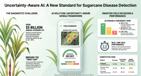 AgriEng_Mdpi's tweet photo. An AI diagnosis is only useful if growers know when to act or when to double-check. 🌾

Discover how confidence-scored AI is making sugarcane disease detection trustworthy. 📱

Check it out. 👇

https://t.co/EZmjVYIof0

#SmartFarming #ComputerVision https://t.co/ADT1UB9EdT