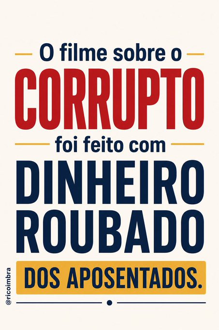 BrasilPost13's tweet photo. Espalhem a verdade, o Ministro André Mendonça tá passando pano, mas o filme sobre o ladrão foi feito com dinheiro roubado dos aposentados ...     🤮     👇 https://t.co/BSkmGLsbuA