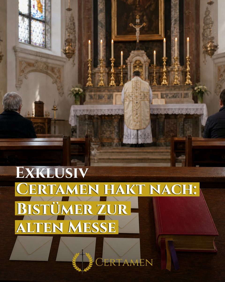 certamen_de's tweet photo. Nach den FSSPX-Exkommunikationen fragte Certamen exklusiv bei fünf Bistümern nach, ob sie zu Summorum Pontificum zurückkehren. Das Bistum Magdeburg sagte nur: „In unserem Bistum wird die alte Messe nicht gefeiert. Eine Bewertung dazu geben wir nicht ab.“ https://t.co/yJqoyUgod6