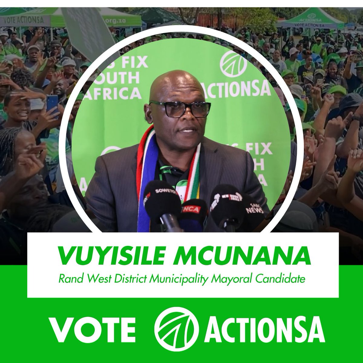 HermanMashaba's tweet photo. ⚒️ FIXING SOUTH AFRICA, ONE MUNICIPALITY AT A TIME

A huge congratulations to our newly announced mayoral candidates:

Rev. Caleb Dhlamini – Sedibeng District Municipality
Mme. Gibsy Diale – Mogale City Local Municipality
Ntate. Vuyisile Mcunana – Rand West Local Municipality

As ActionSA, we are building a credible team of leaders committed to ethical governance, accountable leadership, and quality service delivery for all. We are determined to fix South Africa from the ground up, ensuring that no community is forgotten and that every resident has the opportunity to thrive.

 #LetsFixGauteng