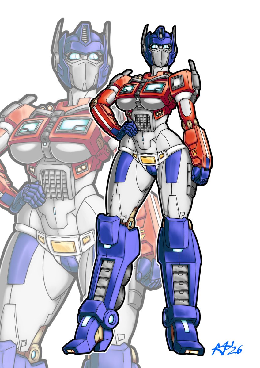 MadProjectArt's tweet photo. Optima Prime
A new commission completed, featuring a #R63 of #OptimusPrime

#madproject #genderswap #ecchi #gynoid #transformers #underboob #mecha #robot #pinup https://t.co/rCUCMRdvDT