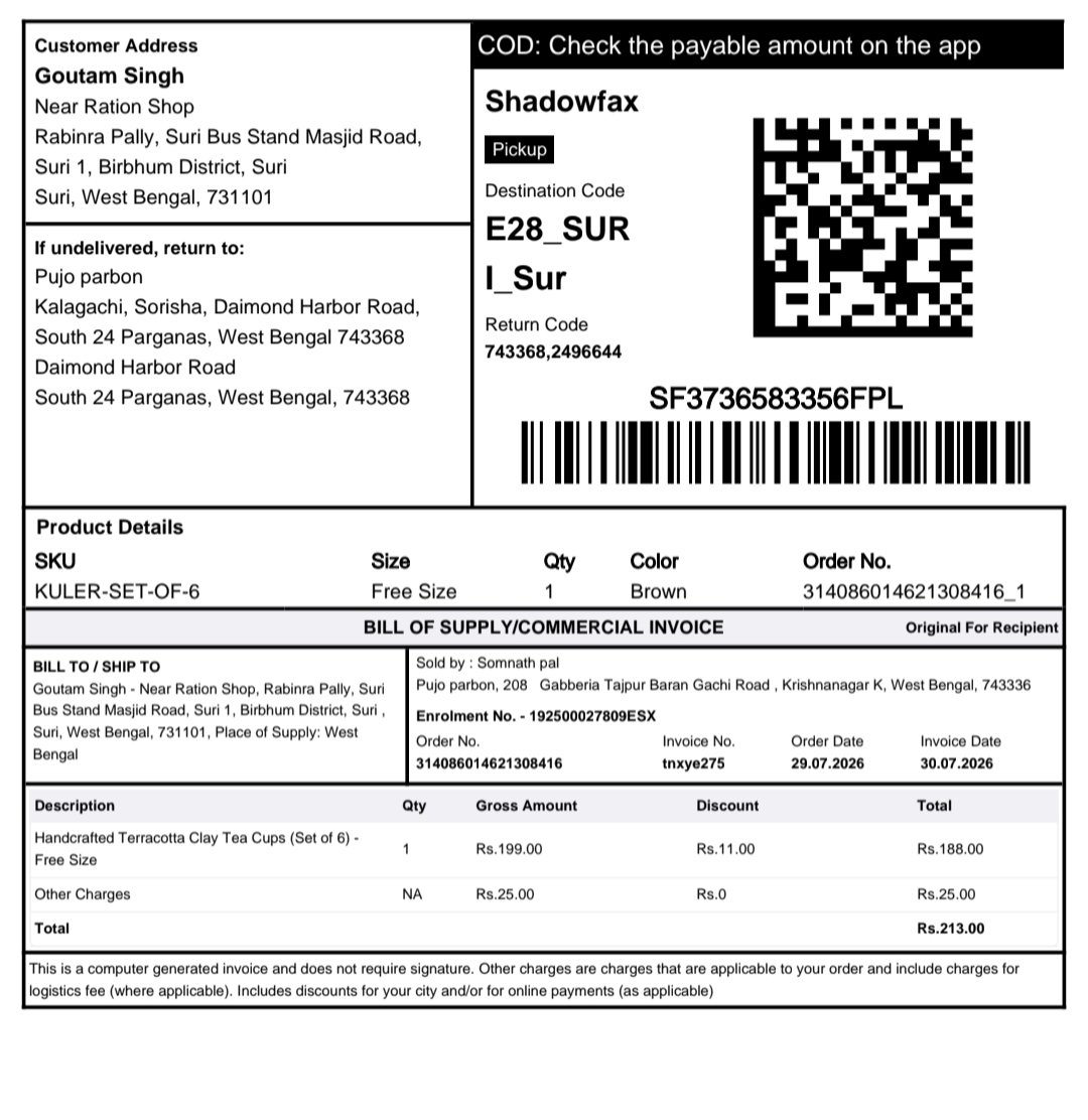SomnathPal2002's tweet photo. @shadowfax_in AWB: SF3736583356FPL
​Rider (+91 93325 55105) abused &amp; threatened to cancel pickup today. SLA is breaching. Please resolve urgently! https://t.co/MTgvqdfvph