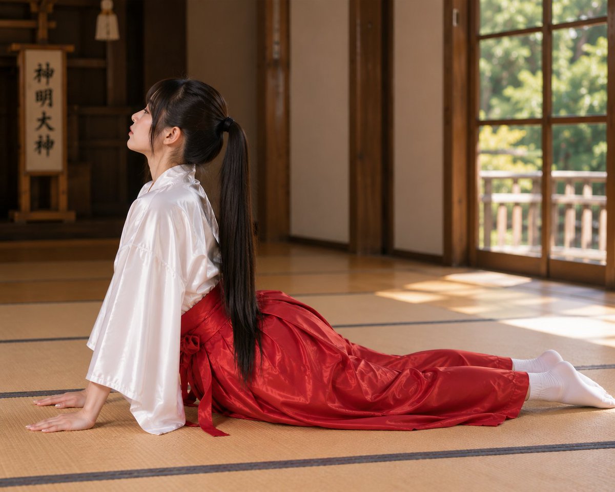 LovePhantom2501's tweet photo. #satin #shrine_meiden #miko https://t.co/5HMeeSiENJ