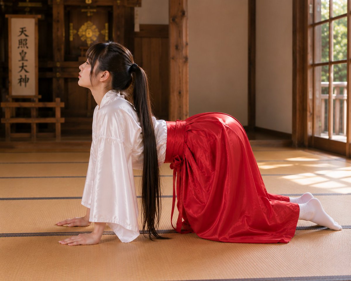 LovePhantom2501's tweet photo. #satin #shrine_meiden #miko https://t.co/5HMeeSiENJ