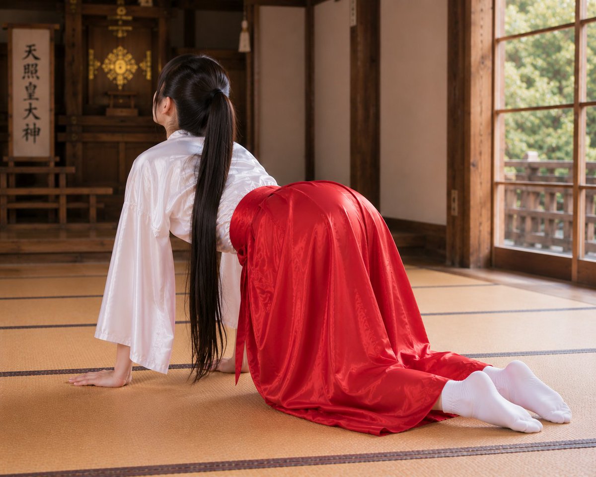 LovePhantom2501's tweet photo. #satin #shrine_meiden #miko https://t.co/5HMeeSiENJ
