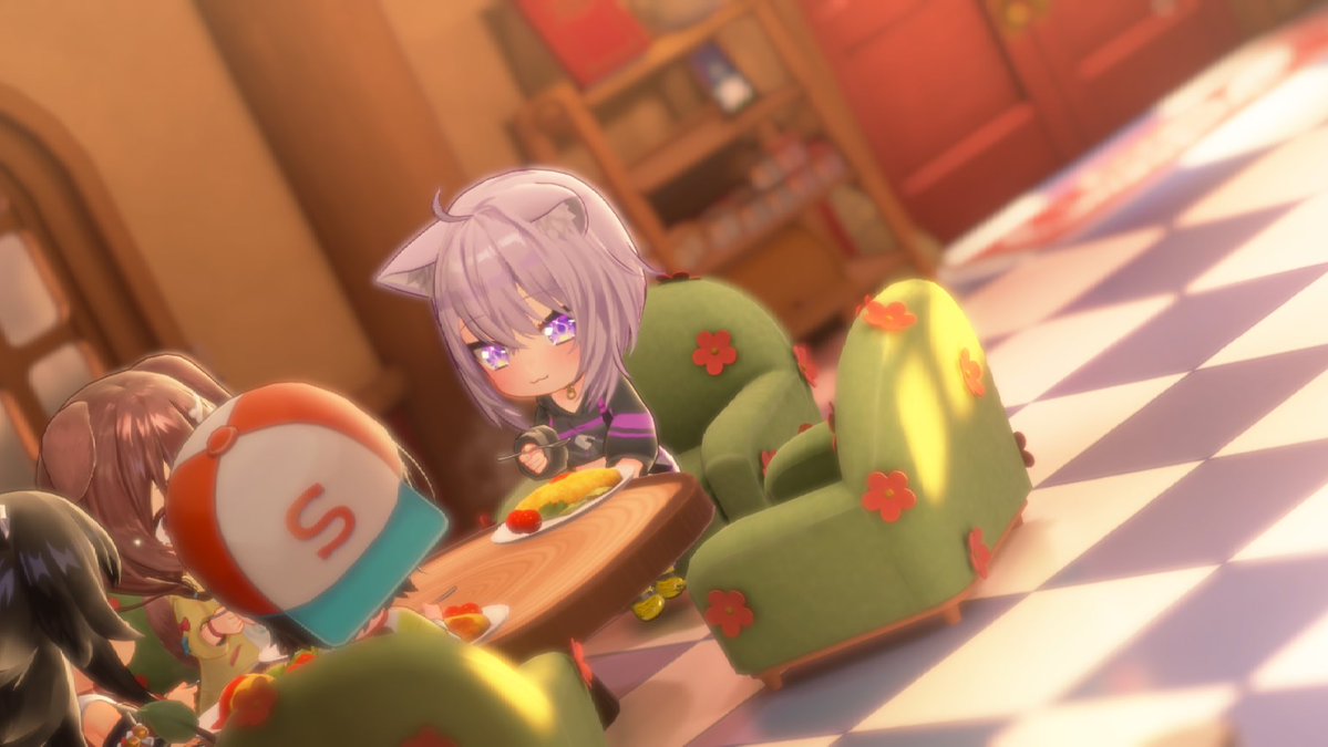 UkareX's tweet photo. おかゆもオムライスもぐもぐ美味しそう(*´ч`*)
 #ホロドリ https://t.co/V3liSiFv7R