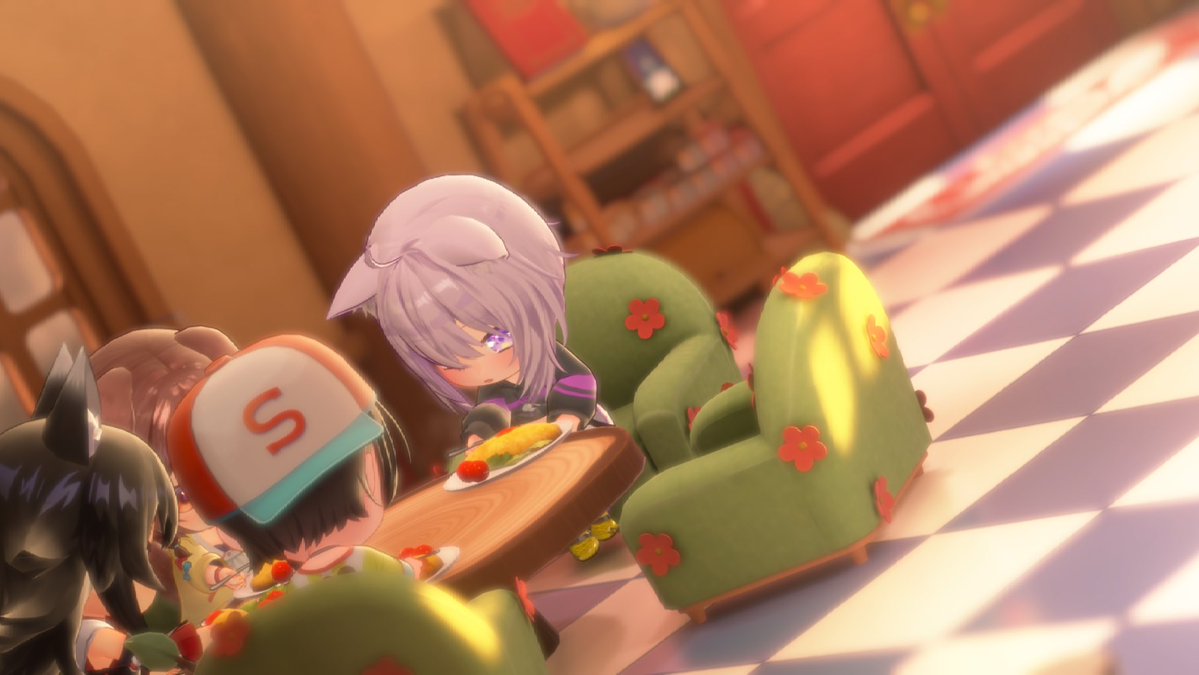 UkareX's tweet photo. おかゆもオムライスもぐもぐ美味しそう(*´ч`*)
 #ホロドリ https://t.co/V3liSiFv7R