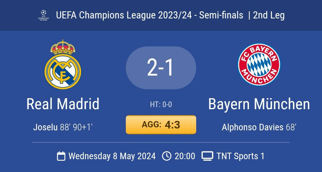 juv26sa2022's tweet photo. أهداف إياب نصف نهائي ابطال اوروبا 24/23

ريال مدريد وبايرن

🎙️بتعليق جنوني من قناة ريال مدريد

تحميل👇
https://t.co/T1esfFlPFR

مشاهدة👇
https://t.co/6lchKXxHtC https://t.co/4YkPfZRPu3