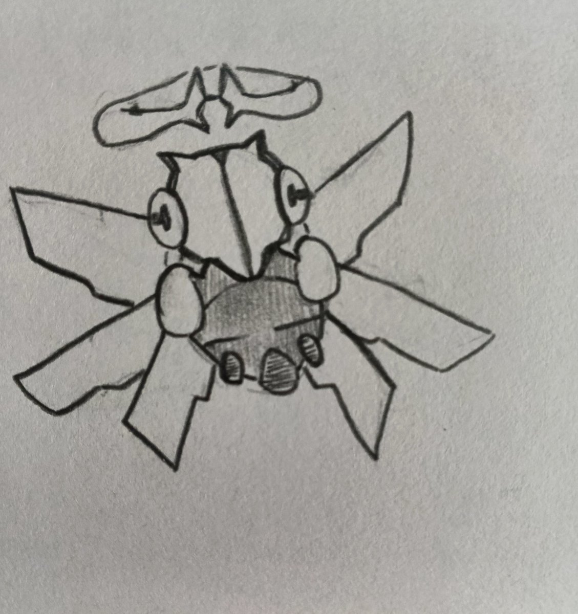 OceanDelig55811's tweet photo. Crown Shedinja instead of Halo

#Pokemon #Drawing #Art https://t.co/HwXPKprDjE