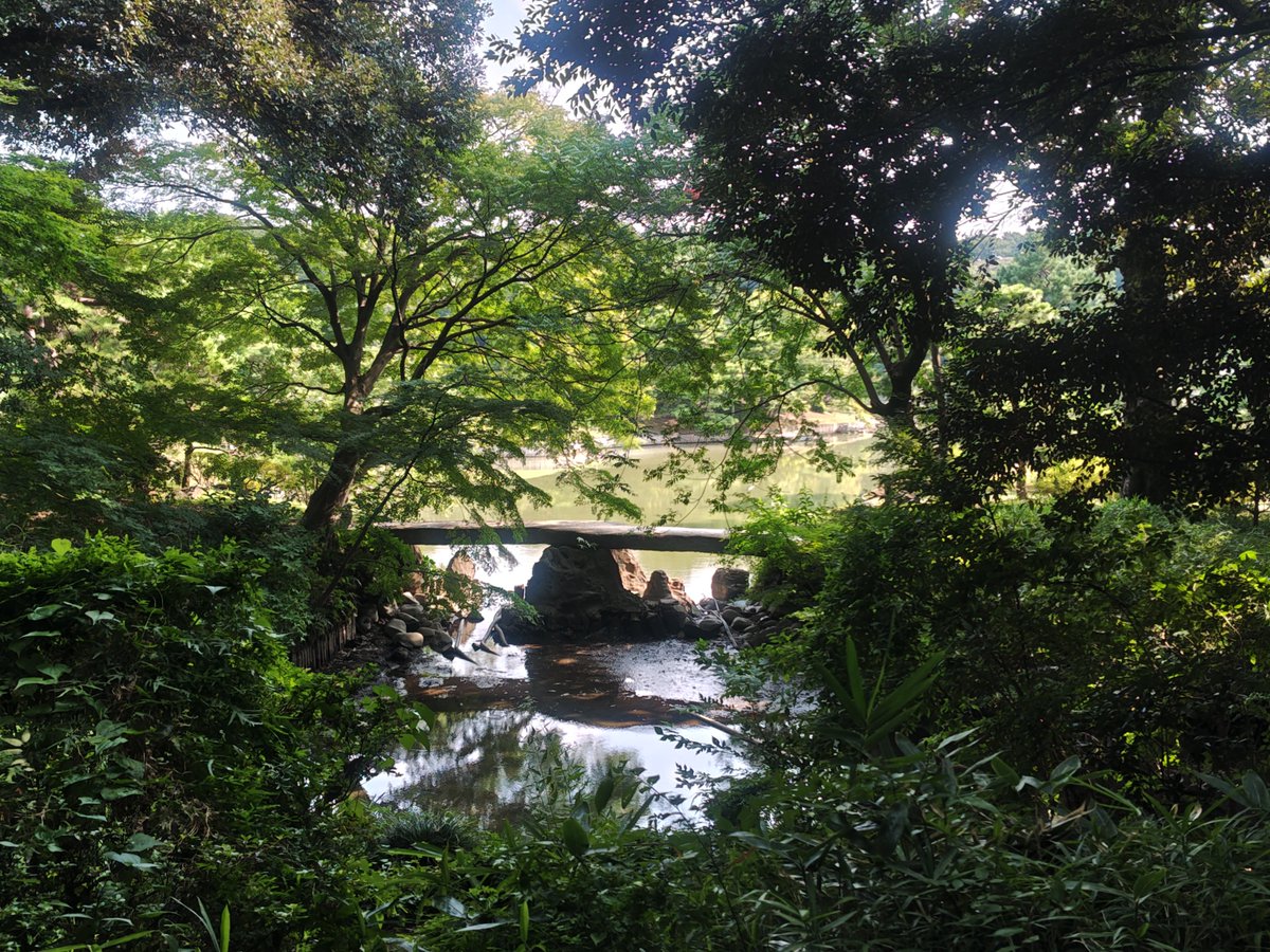 geobicycle's tweet photo. 今日は東洋文庫→六義園→4件探索
酷暑のおかげで六義園をほぼ独り占め！
ここも名前だけ知ってるだけだったけど
広さに衝撃
トンボとカラスがめちゃ多い

数学系の問題ってホント分からない……三角関数で数学脱落した人間にとってPIとか難易度8割増しですよ（涙）
#geocaching #ジオキャッシング https://t.co/GIU7nUZTI5