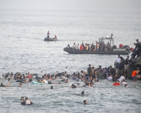 Mass Migrant Influx Overwhelms Ceuta, Spain Deploys Military
