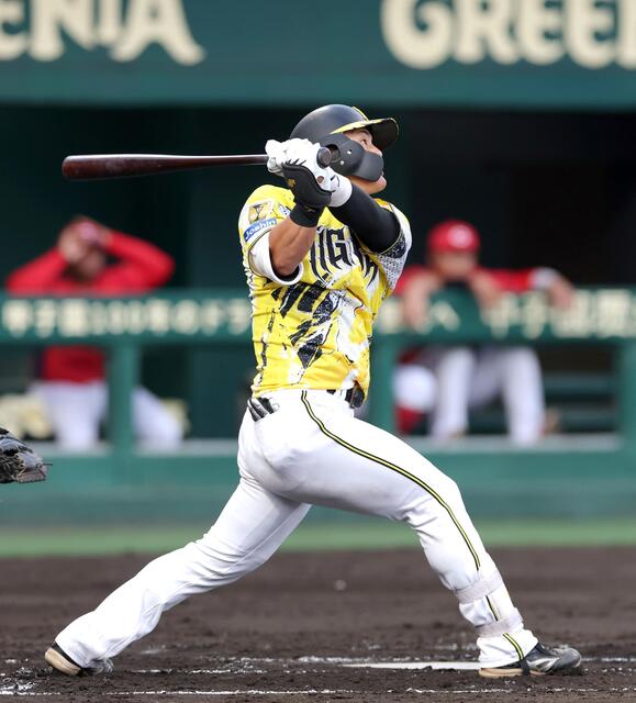 Dorapeinet's tweet photo. 阪神・前川が復帰後初安打　悪夢の死球から２週間のスピード復帰で結果　第２打席で森下から左前打
https://t.co/RJNr18wDFY

　「ファーム・西地区、阪神－広島」（３１日、日鉄鋼板ＳＧＬスタジアム）

　阪神の前川右京外野手が復帰後初安打を放った。四回２死の第２打席。相手先発は広島・森下... https://t.co/LUKuwPElso