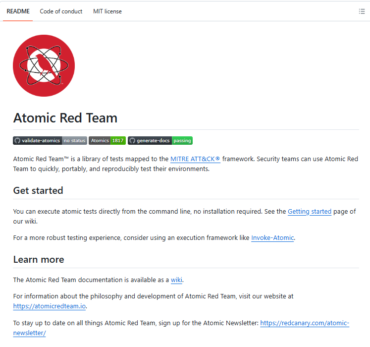 the_cyber_bite's tweet photo. ⚛️ Atomic Red Team

A powerful open-source library of MITRE ATT&amp;CK-based tests for validating security detections and improving defensive capabilities.

🔗 https://t.co/68r1q7eQya

⭐ Star the repo if you find it useful.

#MITREATTACK #BlueTeam #CyberSecurity https://t.co/oCa9eU14Qk